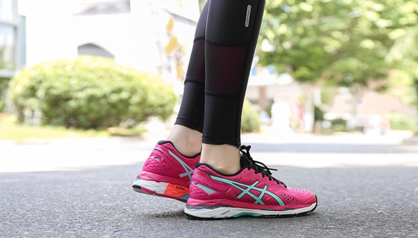 ASICS WOMENS GEL-KAYANO 23 - SPORT PINK ARUBA BLUE FLASH CHARCOAL - Image 6