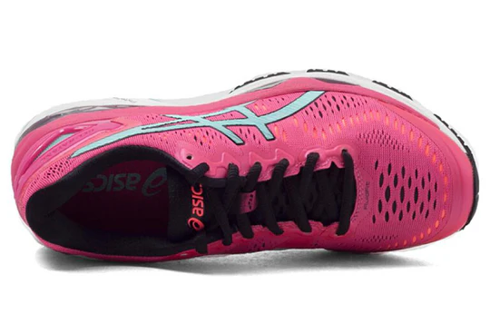 ASICS WOMENS GEL-KAYANO 23 - SPORT PINK ARUBA BLUE FLASH CHARCOAL - Image 9