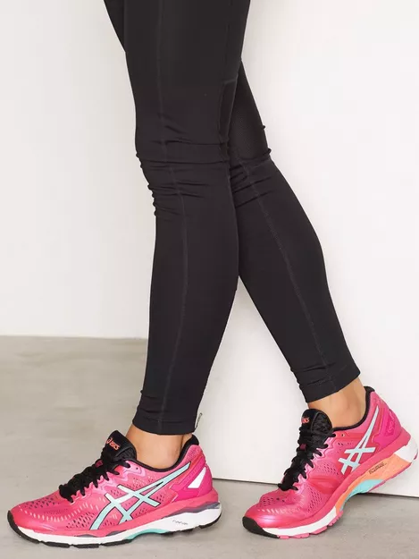 ASICS WOMENS GEL-KAYANO 23 - SPORT PINK ARUBA BLUE FLASH CHARCOAL - Image 5