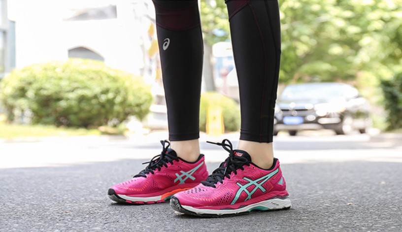 ASICS WOMENS GEL-KAYANO 23 - SPORT PINK ARUBA BLUE FLASH CHARCOAL - Image 8