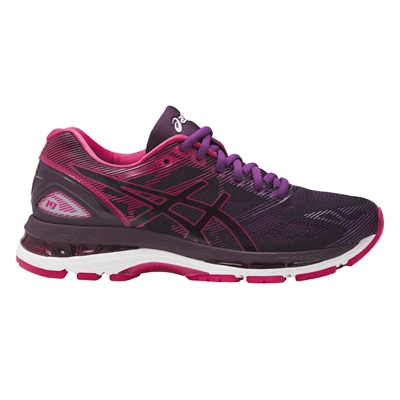 ASICS WOMENS GEL-NIMBUS 19 - BLACK COSMO PINK WINTER BLOOM