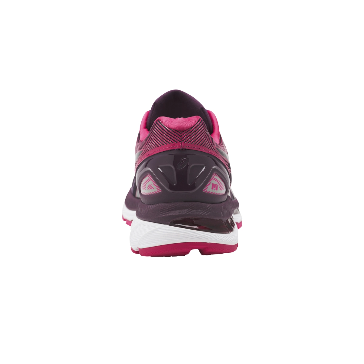 ASICS WOMENS GEL-NIMBUS 19 - BLACK COSMO PINK WINTER BLOOM - Image 6