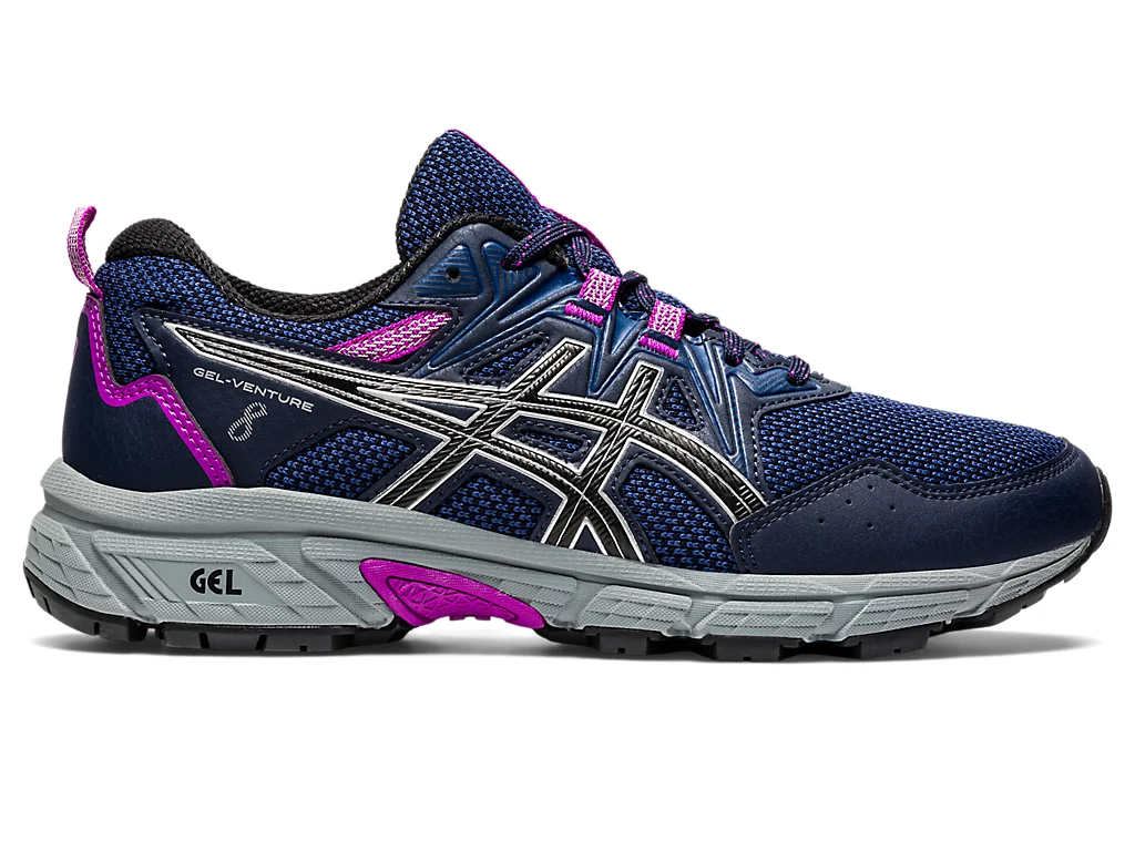 ASICS WOMENS GEL-VENTURE 8 - MIDNIGHT PURPLE SILVER