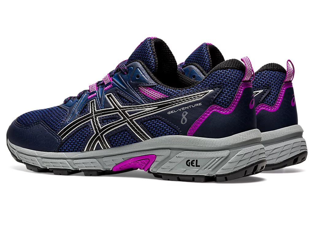 ASICS WOMENS GEL-VENTURE 8 - MIDNIGHT PURPLE SILVER - Image 5