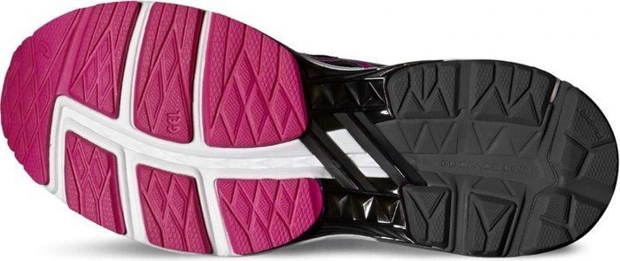 ASICS WOMENS GT-1000 5 - BLACK SPORT PINK ARUBA BLUE - Image 5