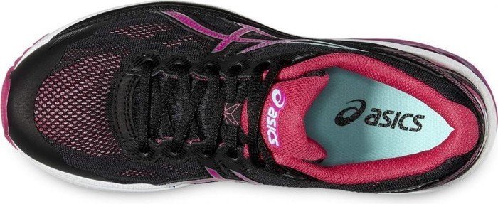 ASICS WOMENS GT-1000 5 - BLACK SPORT PINK ARUBA BLUE - Image 6