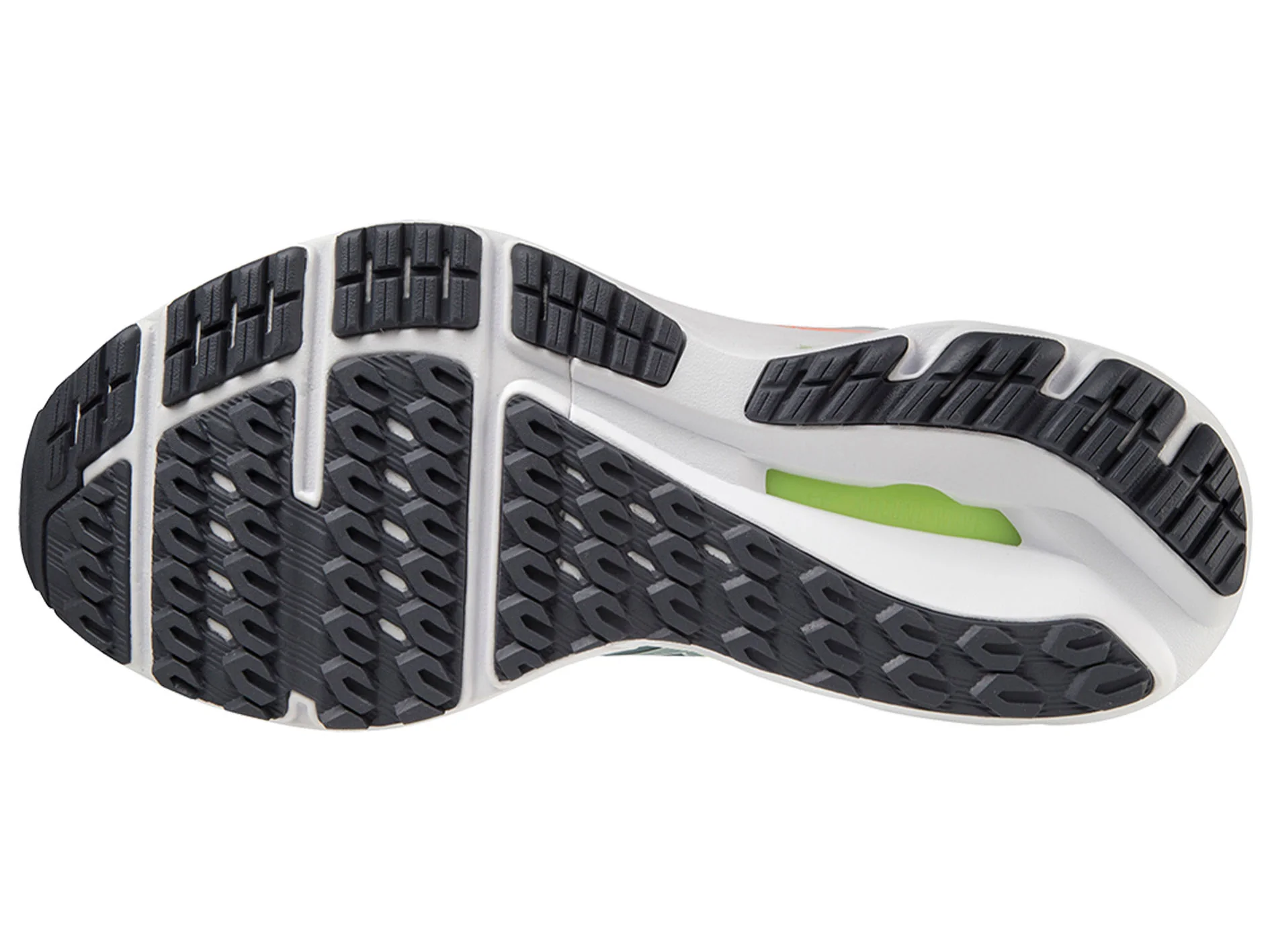 MIZUNO MENS WAVE INSPIRE 18 - SMOKEBLACK WHITE NEONFLAME - Image 9