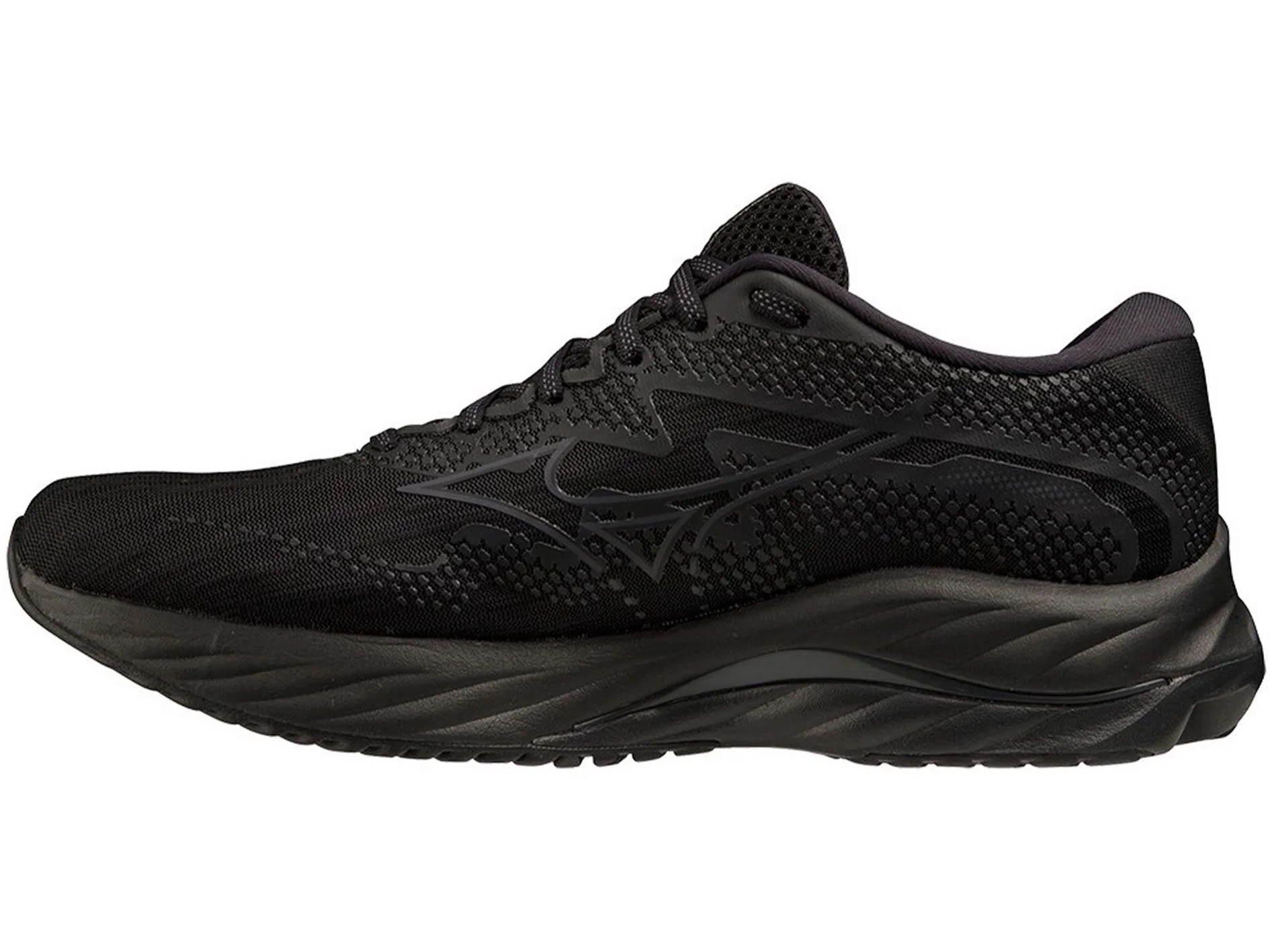 MIZUNO MENS WAVE RIDER 27 BLACK BLACK (03) - Image 7