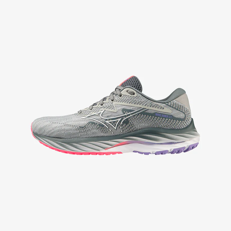 MIZUNO WOMENS WAVE RIDER 27 - PEARL PINK (21)