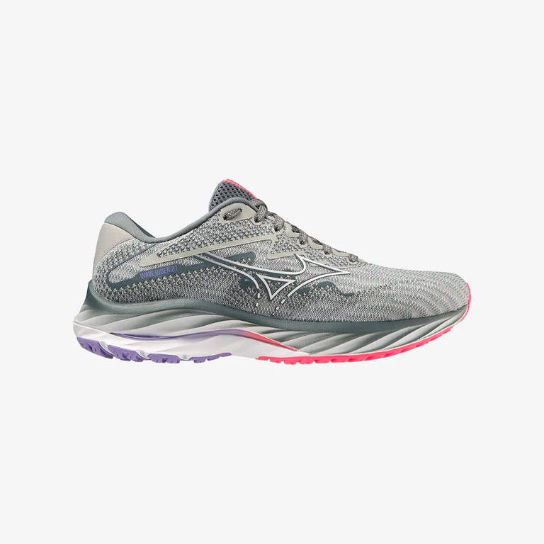 MIZUNO WOMENS WAVE RIDER 27 - PEARL PINK (21) - Image 2