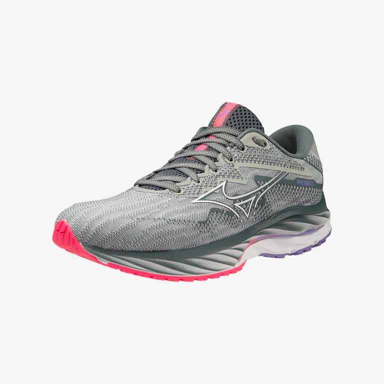 MIZUNO WOMENS WAVE RIDER 27 - PEARL PINK (21) - Image 3