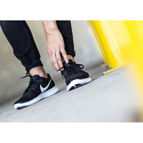 NIKE MENS FREE RN 2017 - BLACK WHITE DARK GREY - Image 6
