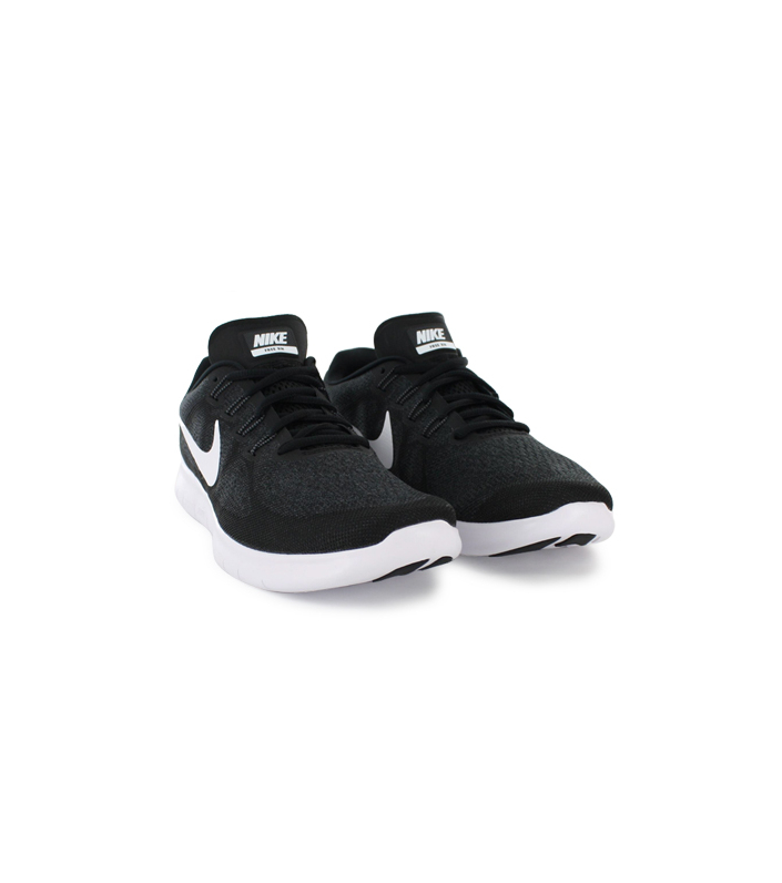 NIKE WOMENS WMNS NIKE FREE RN 2017 - BLACK WHITE DARK GREY - Image 4
