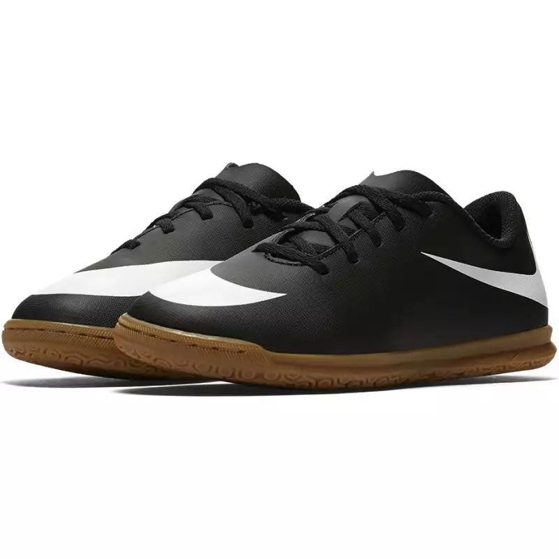 NIKE KIDS JR NIKE BRAVATA II IC - BLACK WHITE BLACK - Image 2
