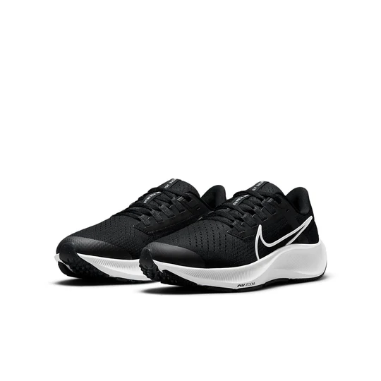 NIKE KIDS NIKE AIR ZOOM PEGASUS 38 (GS) - BLACK WHITE ANTHRACITE VOLT - Image 10