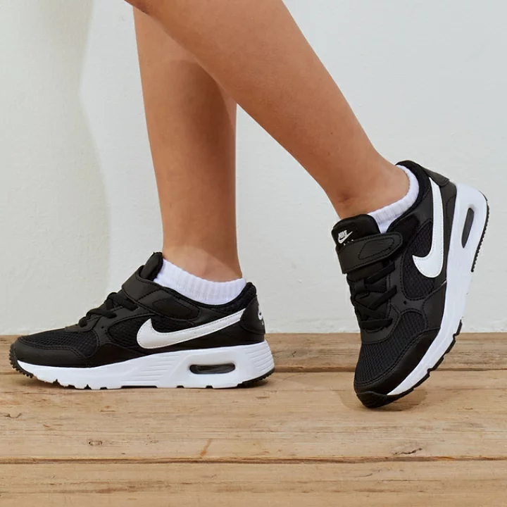 NIKE KIDS NIKE AIRMAX SC (PSV) - BLACK WHITE BLACK - Image 4