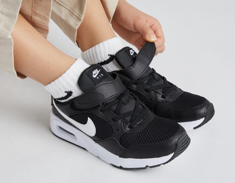 NIKE KIDS NIKE AIRMAX SC (PSV) - BLACK WHITE BLACK - Image 2
