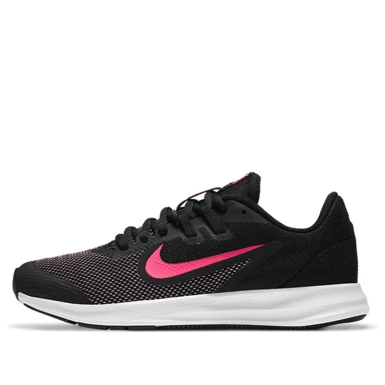 NIKE KIDS NIKE DOWNSHIFTER 9 (GS) - BLACK HYPER PINK WHITE