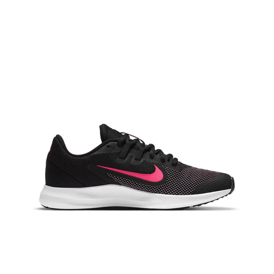 NIKE KIDS NIKE DOWNSHIFTER 9 (GS) - BLACK HYPER PINK WHITE - Image 11
