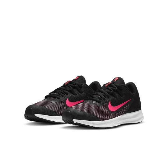 NIKE KIDS NIKE DOWNSHIFTER 9 (GS) - BLACK HYPER PINK WHITE - Image 2