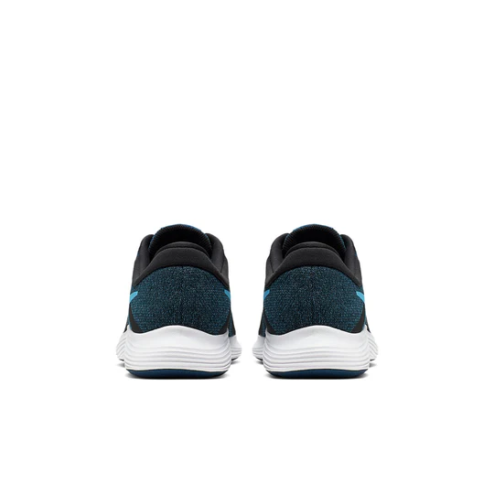 NIKE KIDS NIKE REVOLUTION 4 (GS) - OFF NOIR LT CURRENT BLUE - Image 2