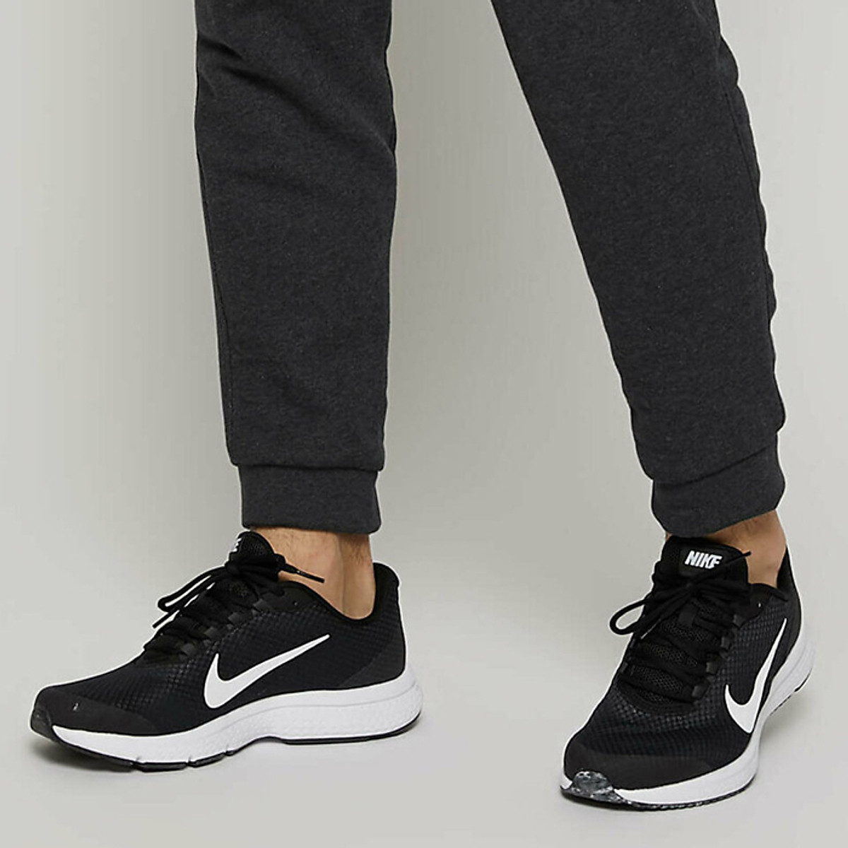 NIKE MENS NIKE RUNALLDAY - BLACK WHITE ANTHRACITE - Image 8