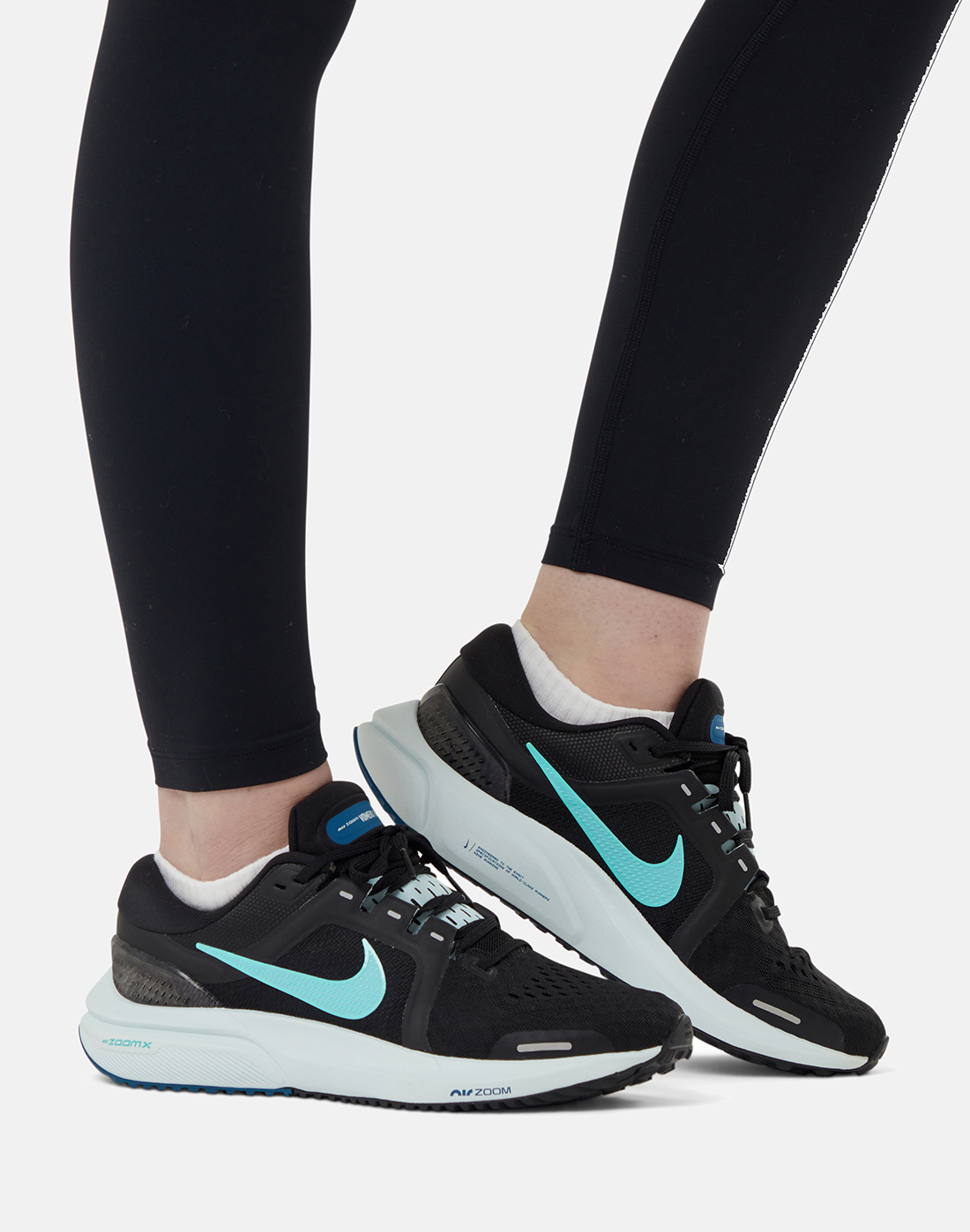 NIKE WOMENS WMNS NIKE AIR ZOOM VOMERO 16 - BLACK AURORA GREEN GHOST AQUA - Image 8