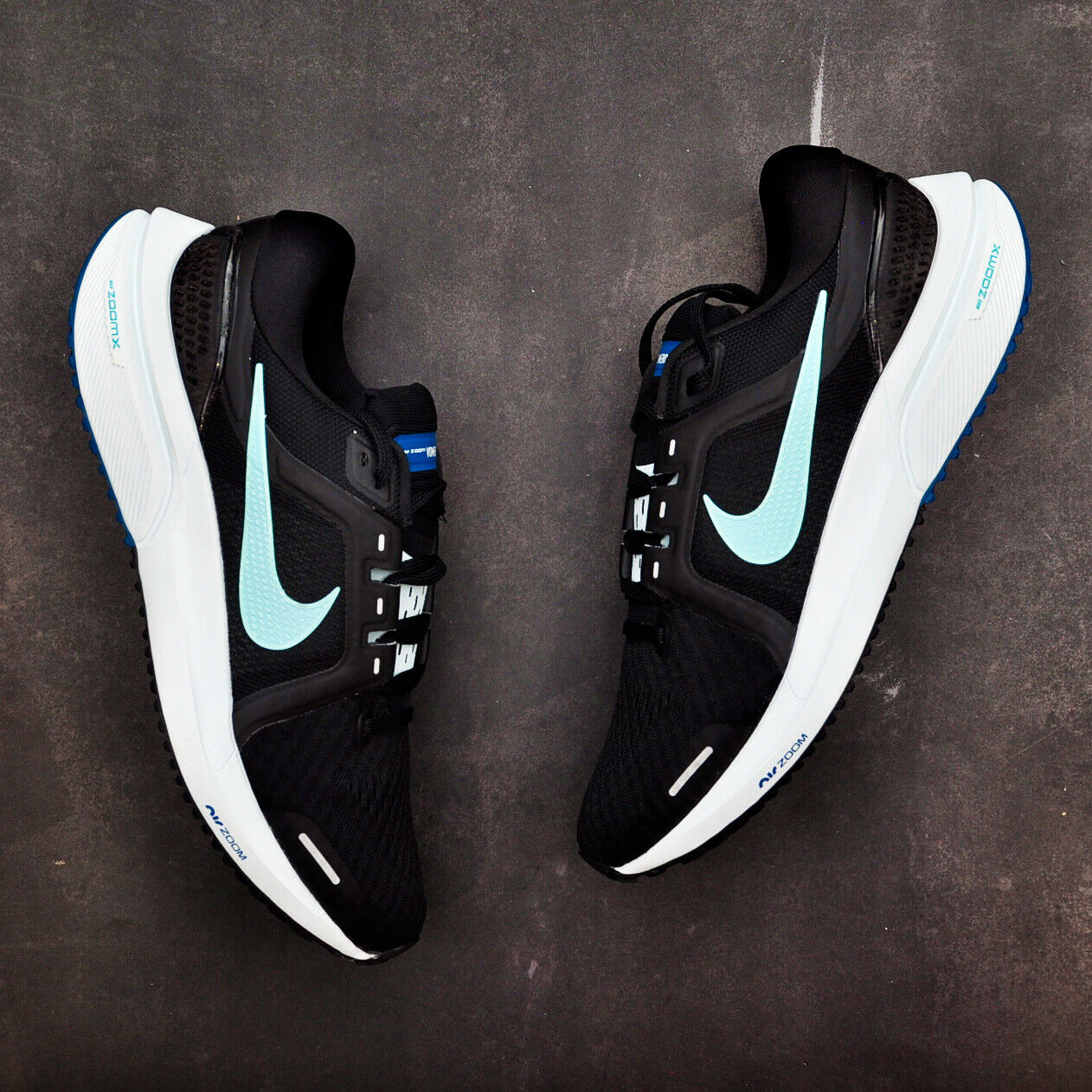 NIKE WOMENS WMNS NIKE AIR ZOOM VOMERO 16 - BLACK AURORA GREEN GHOST AQUA - Image 9
