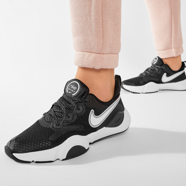 NIKE WOMENS WMNS NIKE SPEEDREP - BLACK WHITE DK SMOKE GREY - Image 7