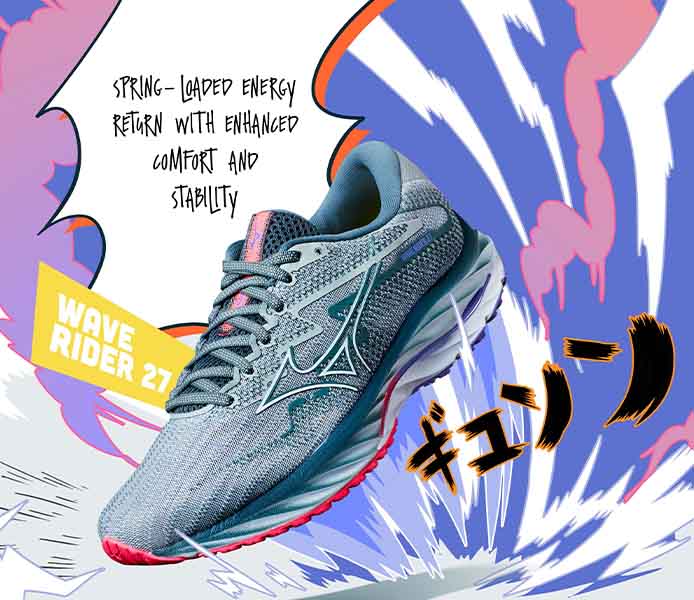 MIZUNO WOMENS WAVE RIDER 27 - PEARL PINK (21) - Image 13