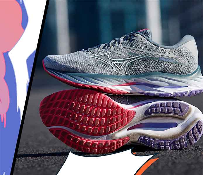 MIZUNO WOMENS WAVE RIDER 27 - PEARL PINK (21) - Image 12