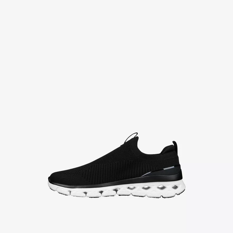 SKECHERS MENS GLIDE-STEP FLEX-STRATON - BLACK WHITE - Image 3