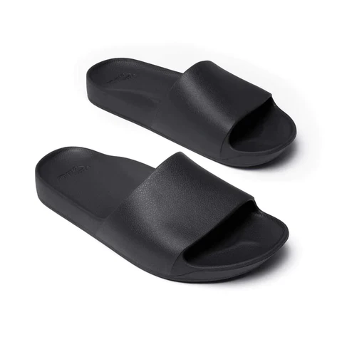 ARCHIES WOMEN'S ARCH SUPPORT SLIDES - BLACK