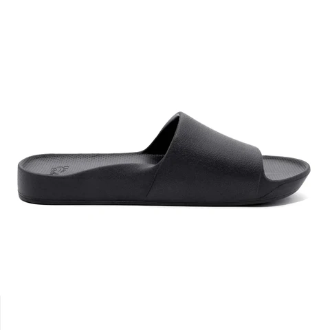 ARCHIES WOMEN'S ARCH SUPPORT SLIDES - BLACK - Image 5