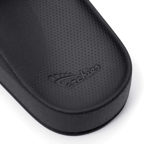 ARCHIES WOMEN'S ARCH SUPPORT SLIDES - BLACK - Image 6