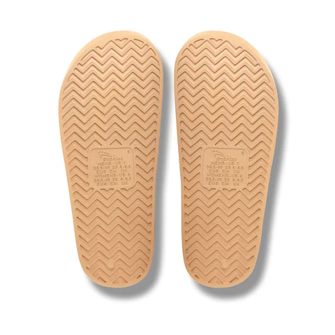 ARCHIES WOMEN'S ARCH SUPPORT SLIDES - TAN - Image 3