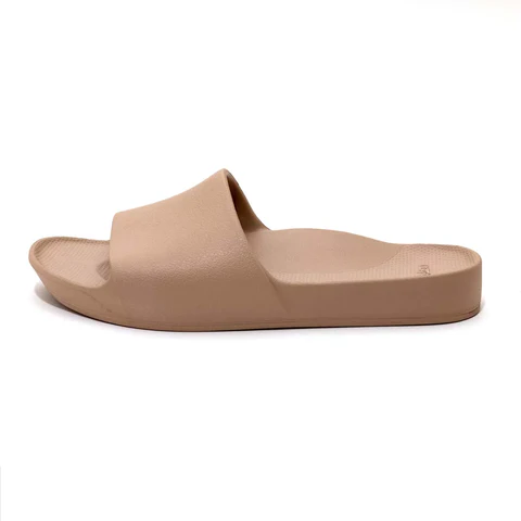 ARCHIES WOMEN'S ARCH SUPPORT SLIDES - TAN - Image 6