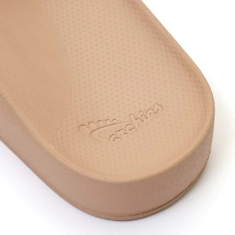 ARCHIES WOMEN'S ARCH SUPPORT SLIDES - TAN - Image 8