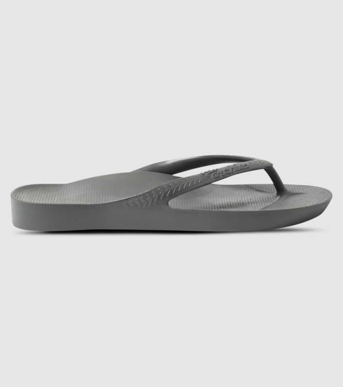 ARCHIES ARCH SUPPORT THONGS - CHARCOAL - Image 9