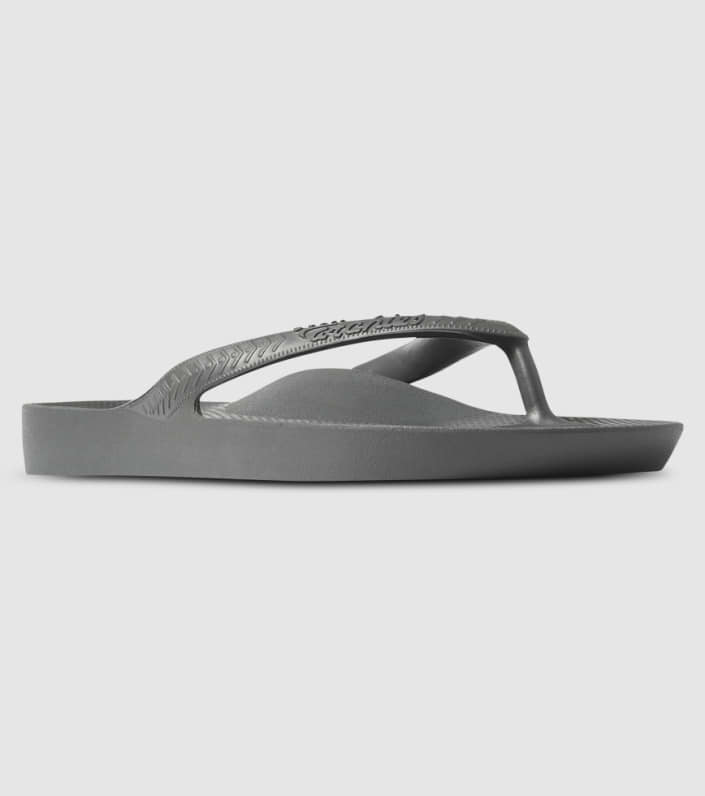 ARCHIES ARCH SUPPORT THONGS - CHARCOAL - Image 3
