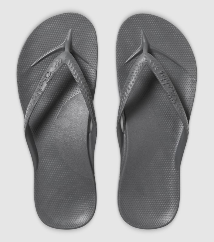 ARCHIES ARCH SUPPORT THONGS - CHARCOAL - Image 6