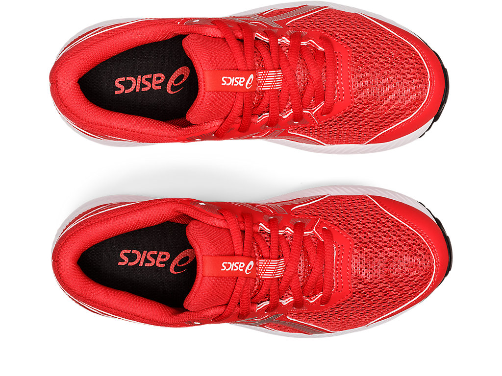 ASICS KIDS CONTEND 8 (GS) KIDS - RED ALERT PURE SILVER - Image 6