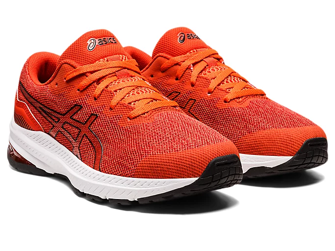 ASICS KIDS GT-1000 11 GS - CHERRY TOMATO BLACK - Image 2