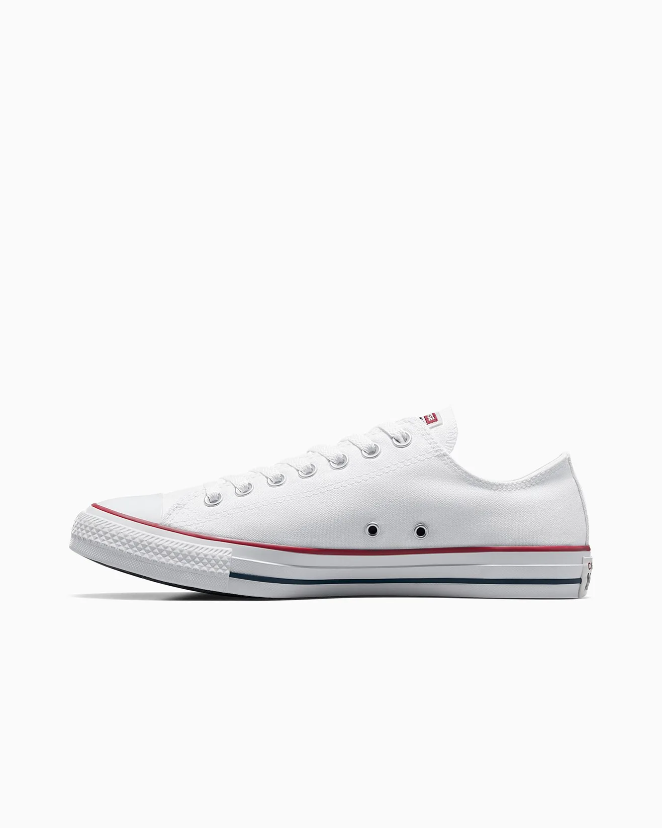 CONVERSE WOMENS CHUCK TAYLOR ALL STAR CLASSIC COLOUR LOW TOP - WHITE - Image 8