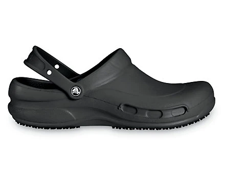 CROCS MENS BISTRO SLIP RESISTANT WORK CLOG BLACK