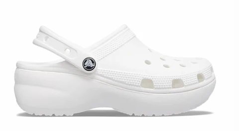 CROCS WOMENS CLASSIC PLATFORM CLOG WHITE