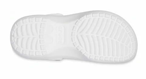 CROCS WOMENS CLASSIC PLATFORM CLOG WHITE - Image 5