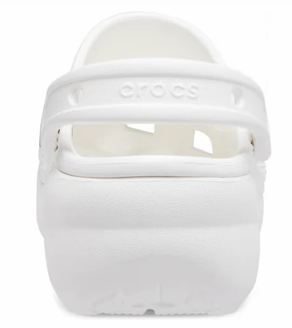 CROCS WOMENS CLASSIC PLATFORM CLOG WHITE - Image 7