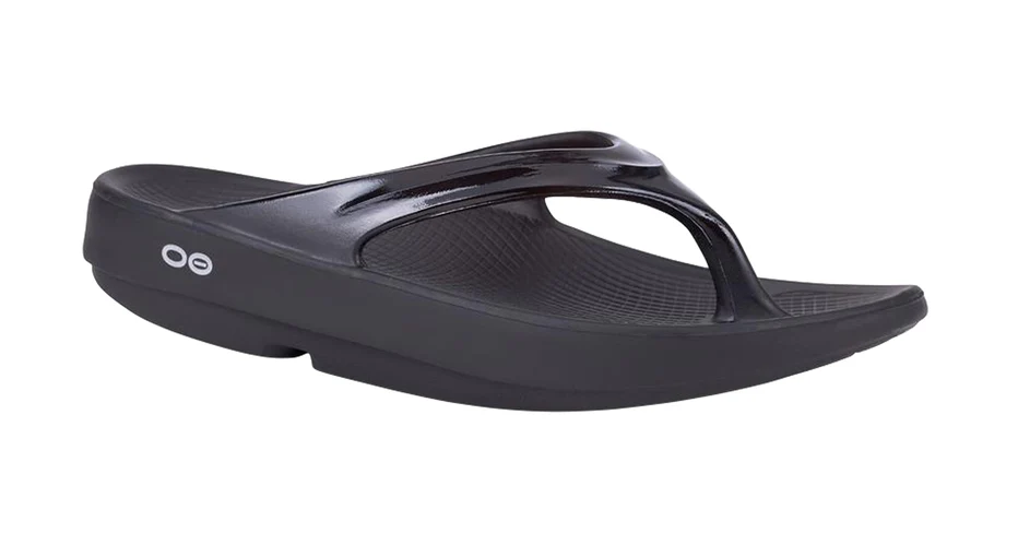 OOFOS WOMEN'S OOLALA THONG - BLACK - Image 3