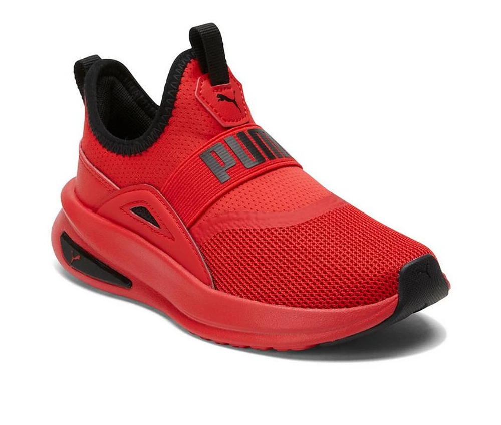 PUMA KIDS SOFTRIDE ENZO EVO SLIP-ON SHOES - RED - Image 7
